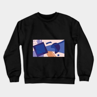 abstract geomerty dash Crewneck Sweatshirt